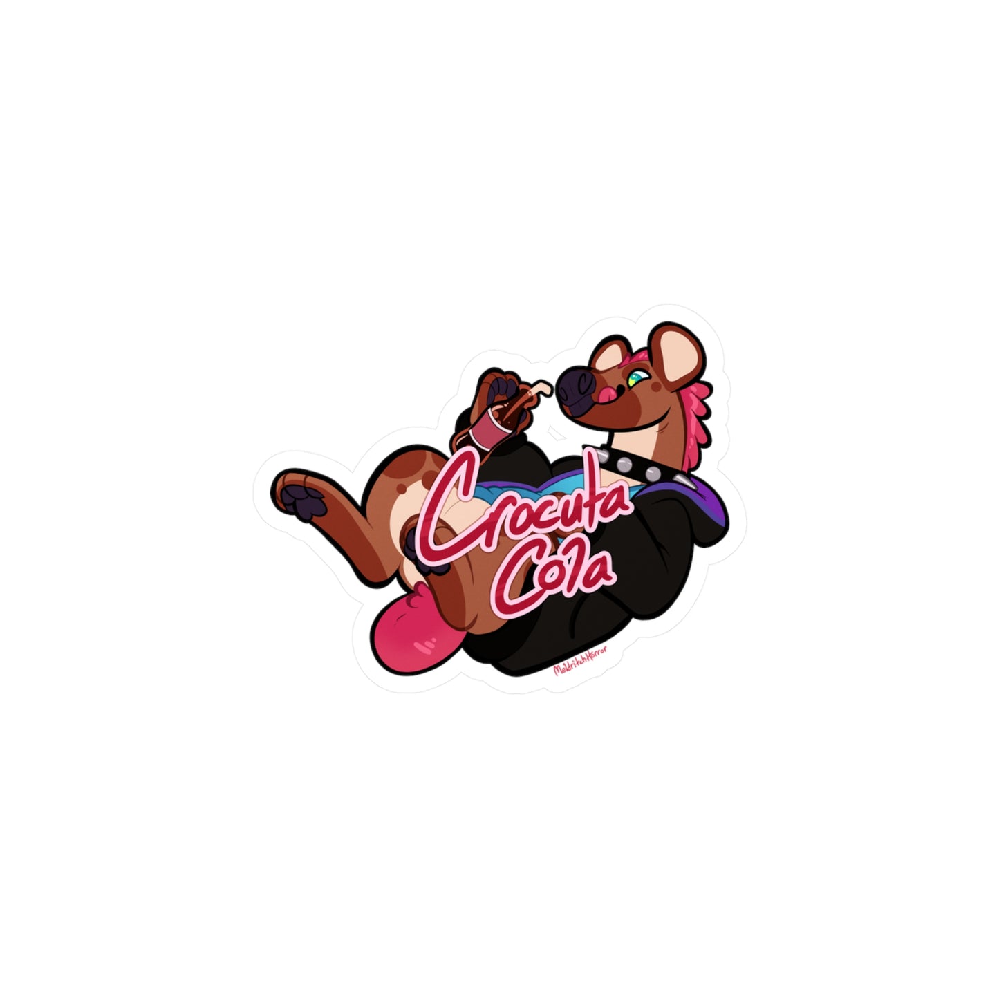 "Crocuta Cola" Vinyl Sticker - With Text