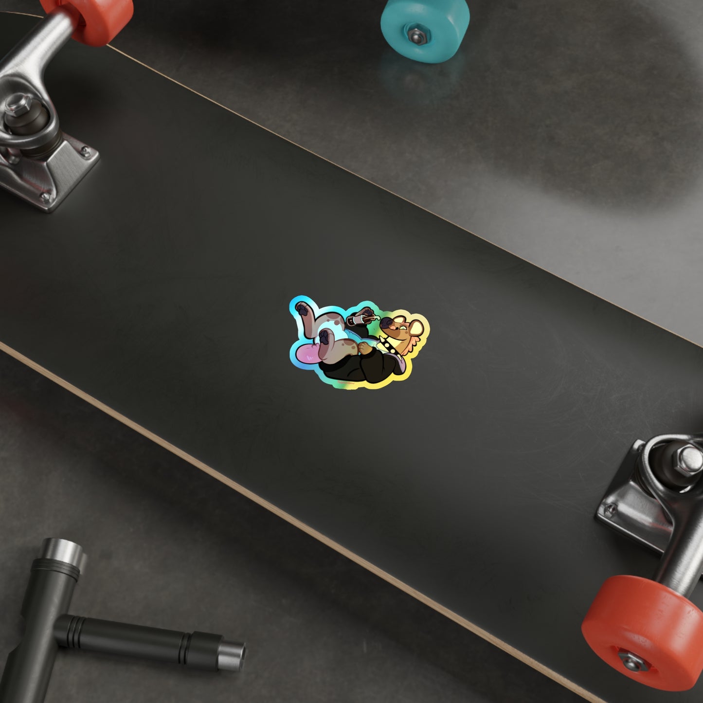 "Crocuta Cola" Holographic Sticker - No Text