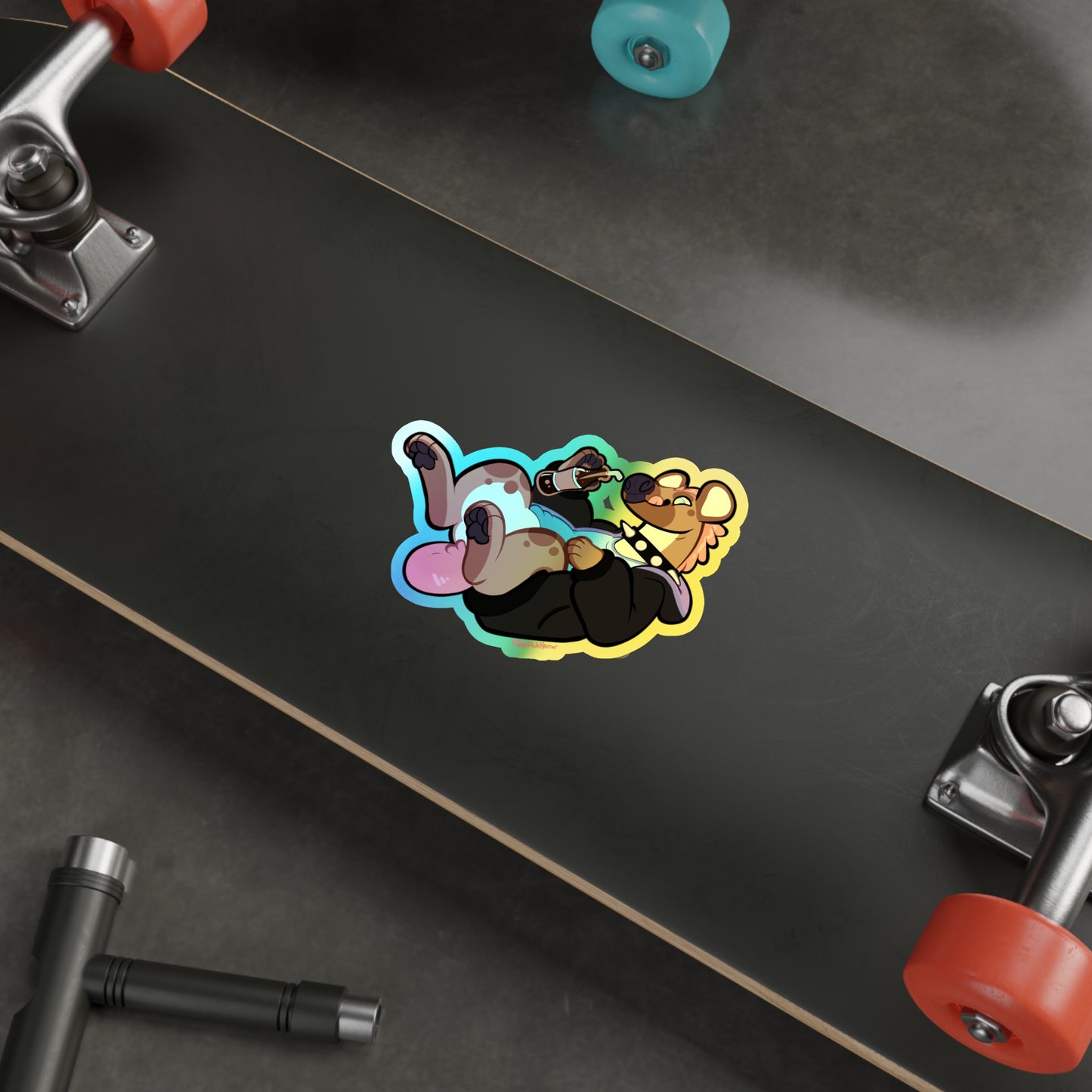 "Crocuta Cola" Holographic Sticker - No Text