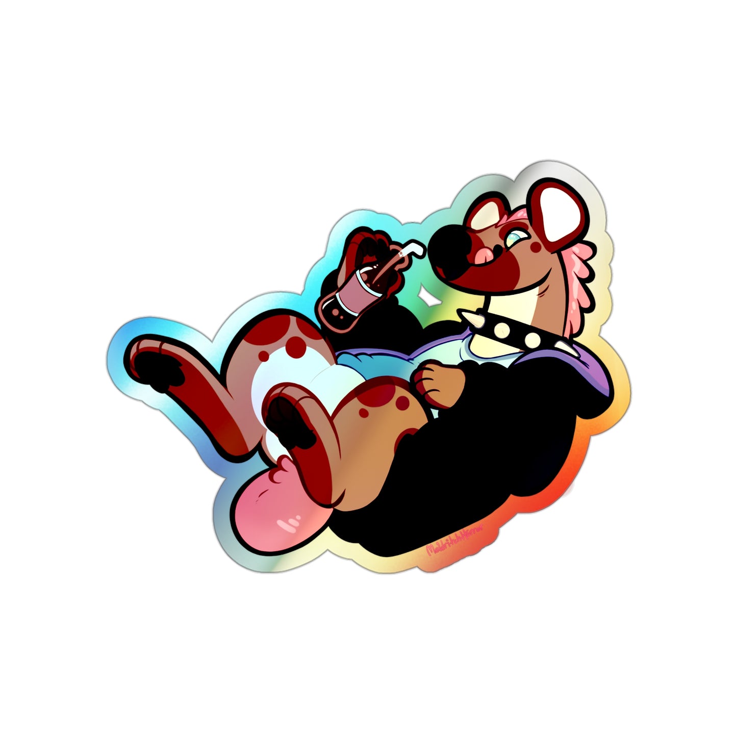 "Crocuta Cola" Holographic Sticker - No Text