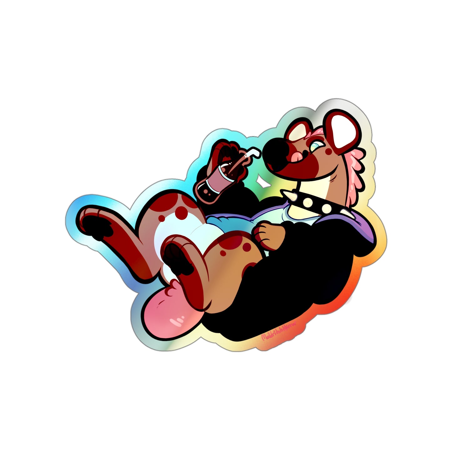 "Crocuta Cola" Holographic Sticker - No Text